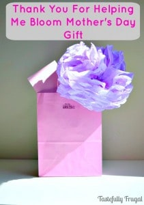Thank You For Helping Me Bloom Mother's Day Gift: A fun, quick and easy gift idea for that special mom in your life. #BestMomsDayEver #ad #CollectiveBias