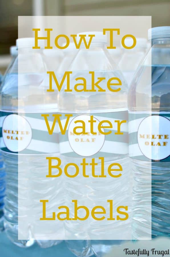 How To Make Water Bottle Labels Creative Ramblings