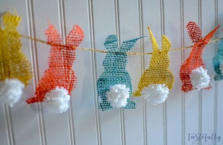 Rustic Burlap Bunny Garland with The Cricut Maker
