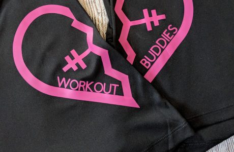 Workout Buddies Tees With The New Cricut SportFlex Iron On
