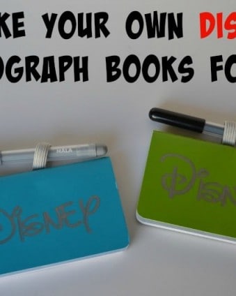 Make Your Own Disney Autograph Books for $1