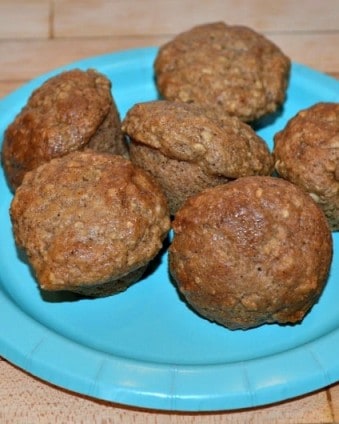 Toddler Snacks: Applesauce Oatmeal Muffins made without eggs