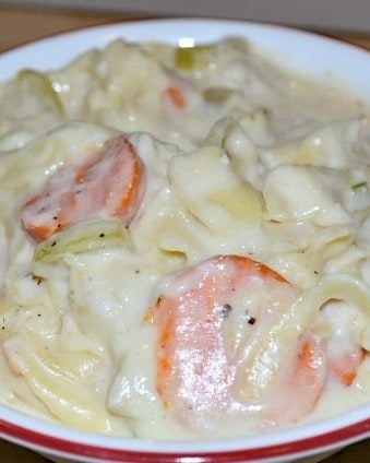 Creamy Slow Cooker Chicken Noodle Soup