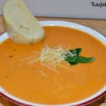 Rich & Creamy Tomato Basil Soup in the Crockpot