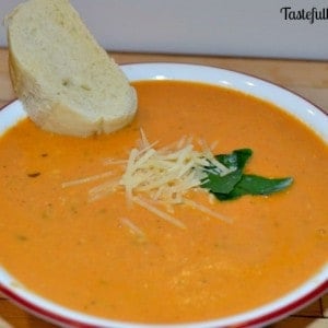 Rich & Creamy Tomato Basil Soup in the Crockpot