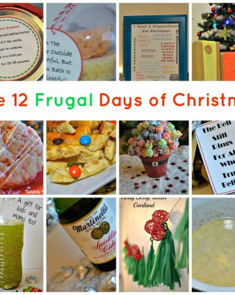 The 12 Frugal Days of Christmas. Gifts, Recipes, Crafts and Decor that won't break the bank!