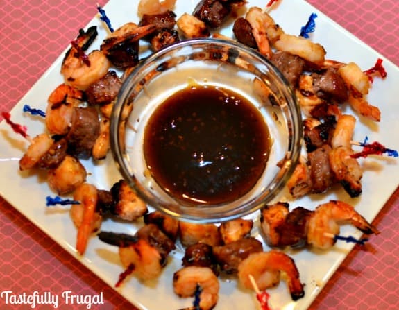 Teriyaki Shrimp, Steak & Shrimp Kabobs: A New Year's Eve Treat