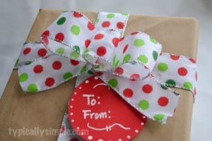 How To Make A Gift Bow by Typically Simple