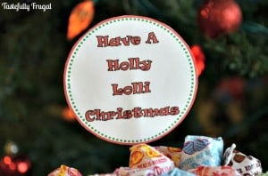 12 Frugal Days of Christmas Day 7: Have A Holly Lolli Christmas- Santa Lollipop Tree