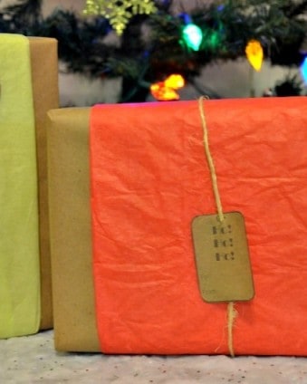 12 Frugal Days of Christmas Day 4: Kraft Paper Gift Tags & Christmas Stickers