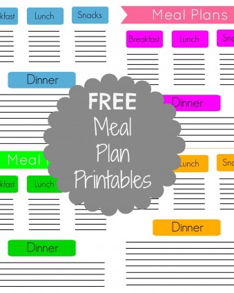 FREE Meal Plan Printables & Two Weeks of Meals