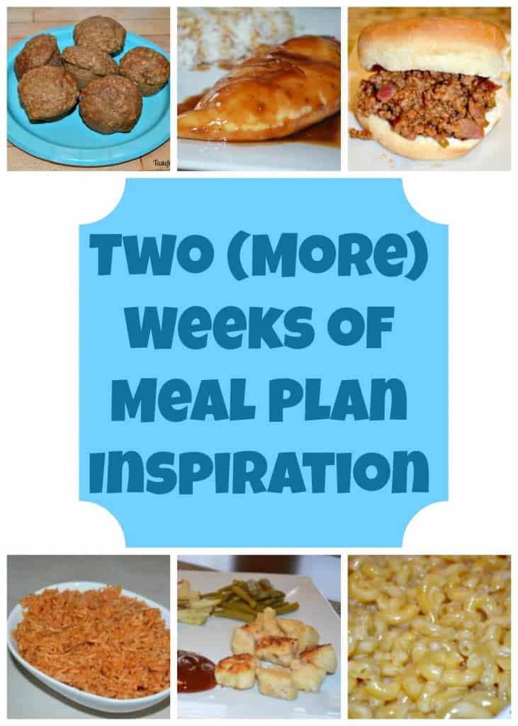 Two More Weeks of Meal Plan Inspiration