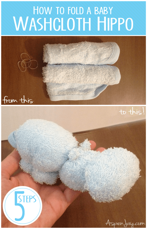 How To Make A Hippo Out Of A Wash Cloth