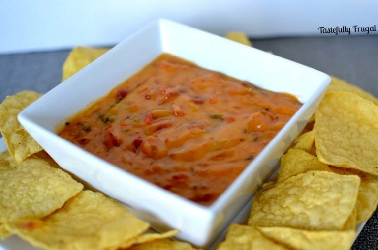 2 Ingredient Spicy Queso Dip AND Great Savings on RO*TEL at Walmart Tastefully Frugal