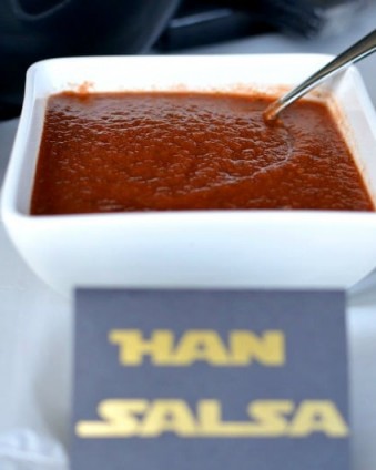 Han Salsa: A Thick, mild salsa every Star Wars fan is sure to love!