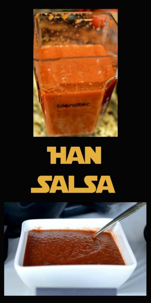 Han Salsa: A Thick, mild salsa every Star Wars fan is sure to love!