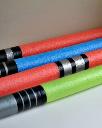 Pool Noodle Light Sabers: A must have for any Star Wars party!