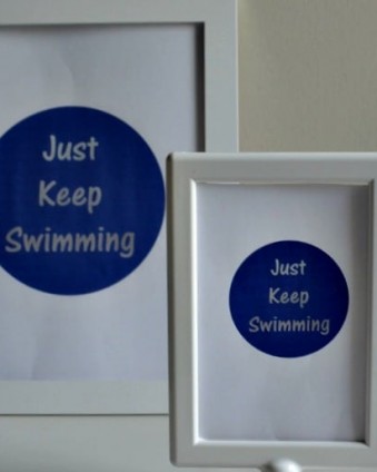 Just Keep Swimming FREE Printable tastefullyfrugal.org for Creative Ramblings
