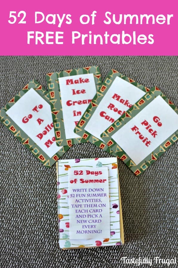 52 Days of Summer Free Printables
