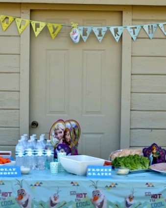 Frozen Party On A Budget {AND Olaf Pinata} Frozen Party On A Budget www.tastefullyfrugal.org #ad #BDayOnBudget #CollectiveBias @Walmart