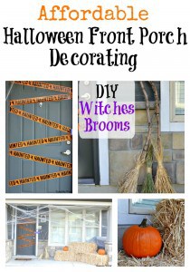 Affordable Halloween Front Porch Decorating | Day 5 of Tastefully Frugal's 13 Frightfully Fun Days of Halloween