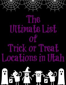 The Ultimate List of Trick or Treat Locations in Utah | Day 13 of Tastefully Frugal's 13 Frightfully Fun Days of Hallowen
