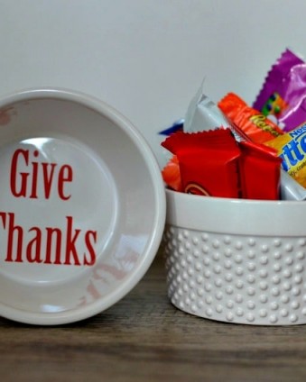 Pottery Barn Inspired Give Thanks Bowls | Tastefully Frugal
