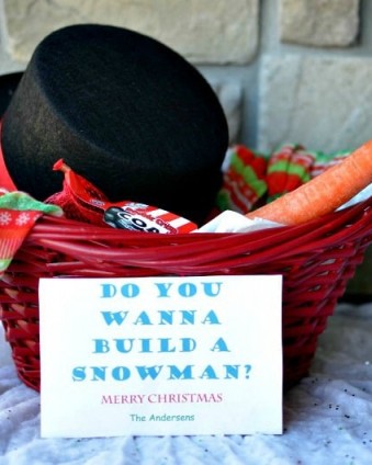 Do You Wanna Build A Snowman Neighbor Gift