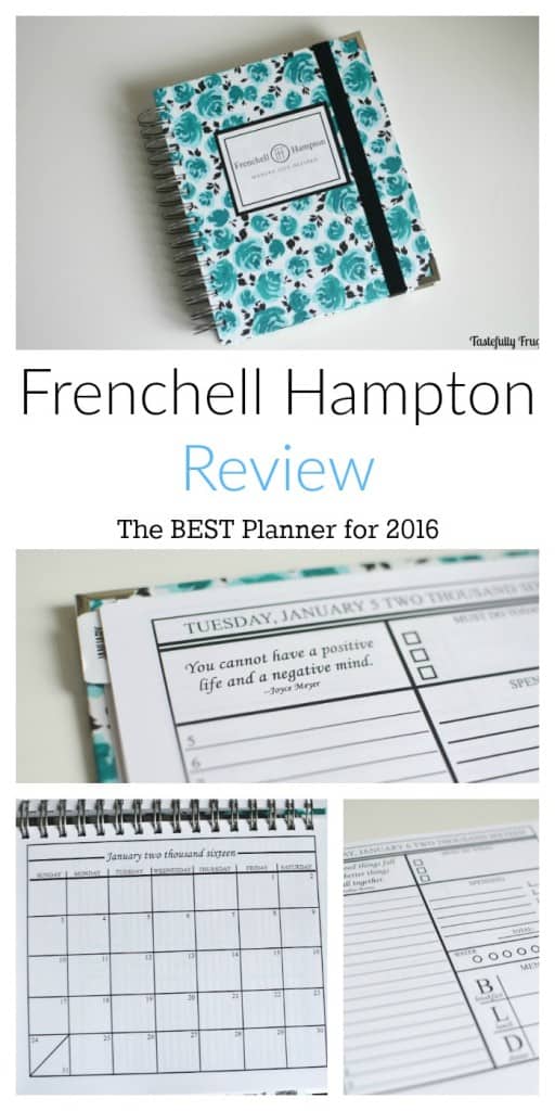 Frenchell Hampton Review: The BEST Planner for 2016 | Tastefully Frugal