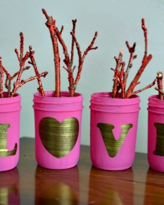 Shabby Chic Love Mason Jars | Tastefully Frugal