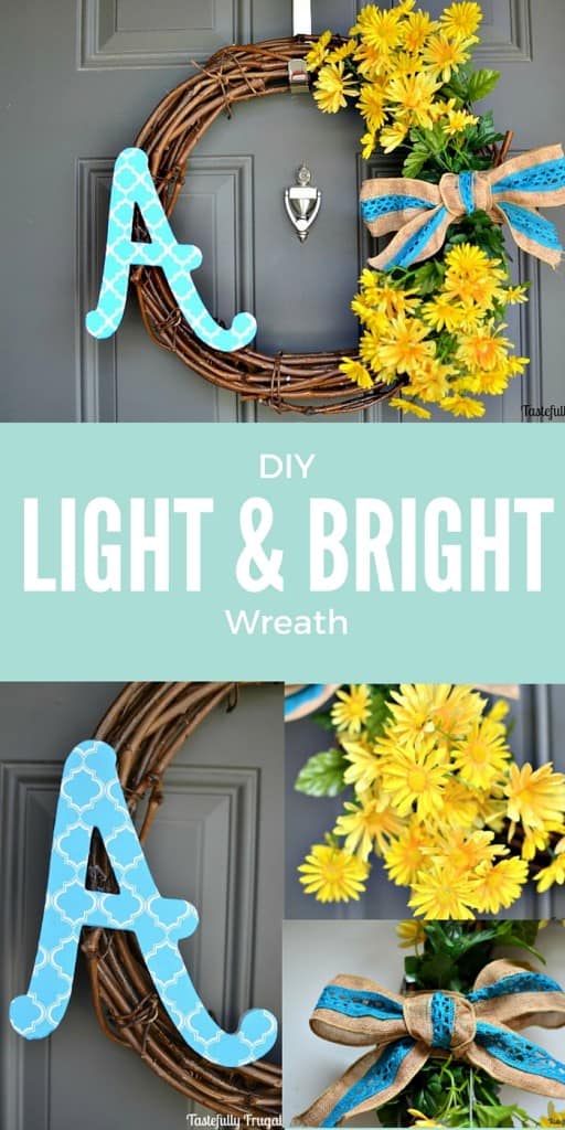 Light & Bright DIY Wreath: Perfect for Spring and Summer | Tastefully Frugal
