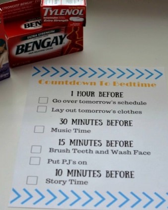 5 Ways To Ease Back Into A Nighttime Routine {and FREE Printable} #ad 5 Ways To Ease Back Into A Nighttime Rountine + FREE Countdown To Bedtime Printable | Tastefully Frugal #PositivelyPrepared #BackToSchool