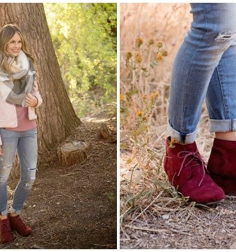 Fashion Friday: Ankle Boot and Blanket Scarf Combo $29.95 with FREE Shipping