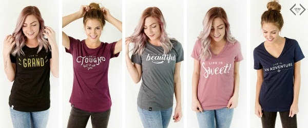 Life Is Tees $15.95 and FREE shipping with code LIFEIS1