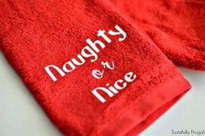 DIY Holiday Hand Towels | Tastefully Frugal AD #CelebrateClean