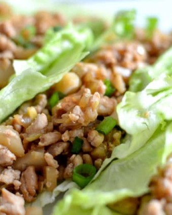 Asian Inspired Turkey Lettuce Wraps: These healthy wraps take less than 20 minutes to make and will have even the pickiest of eaters asking for seconds!