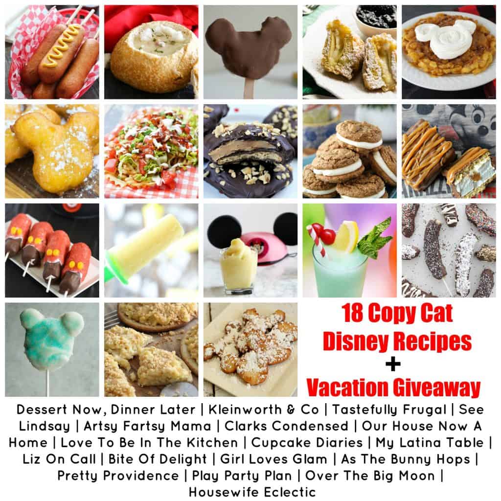 18 Copy Cat Disney Recipes AND Southern California Vacation Giveaway