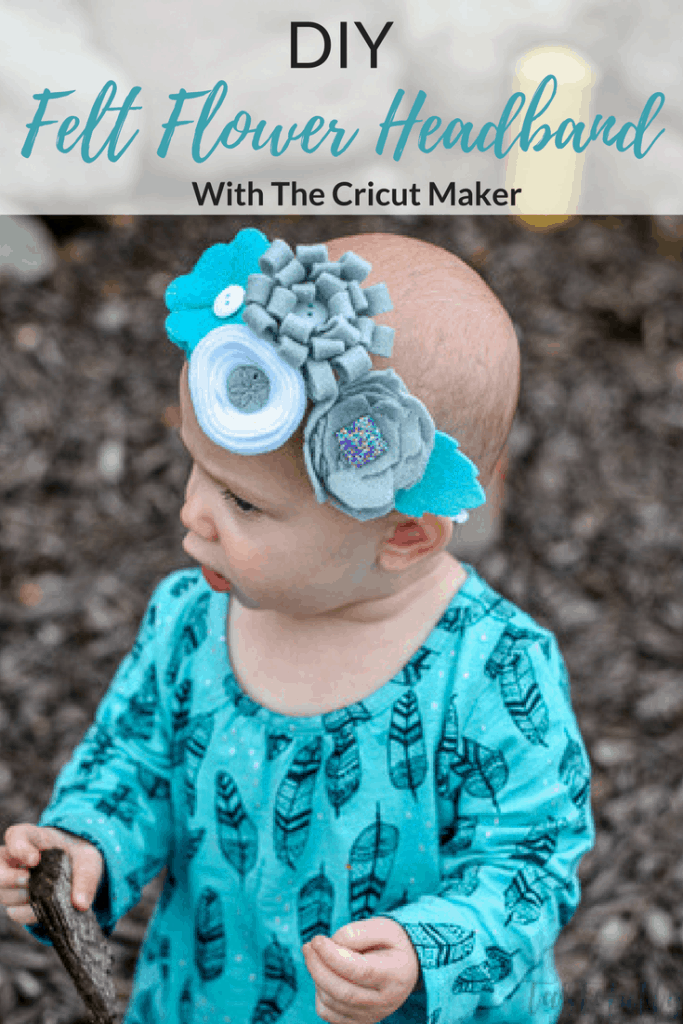 Create this cute Felt Flower Headband for less than $2 and in 15 minutes with the Cricut Maker