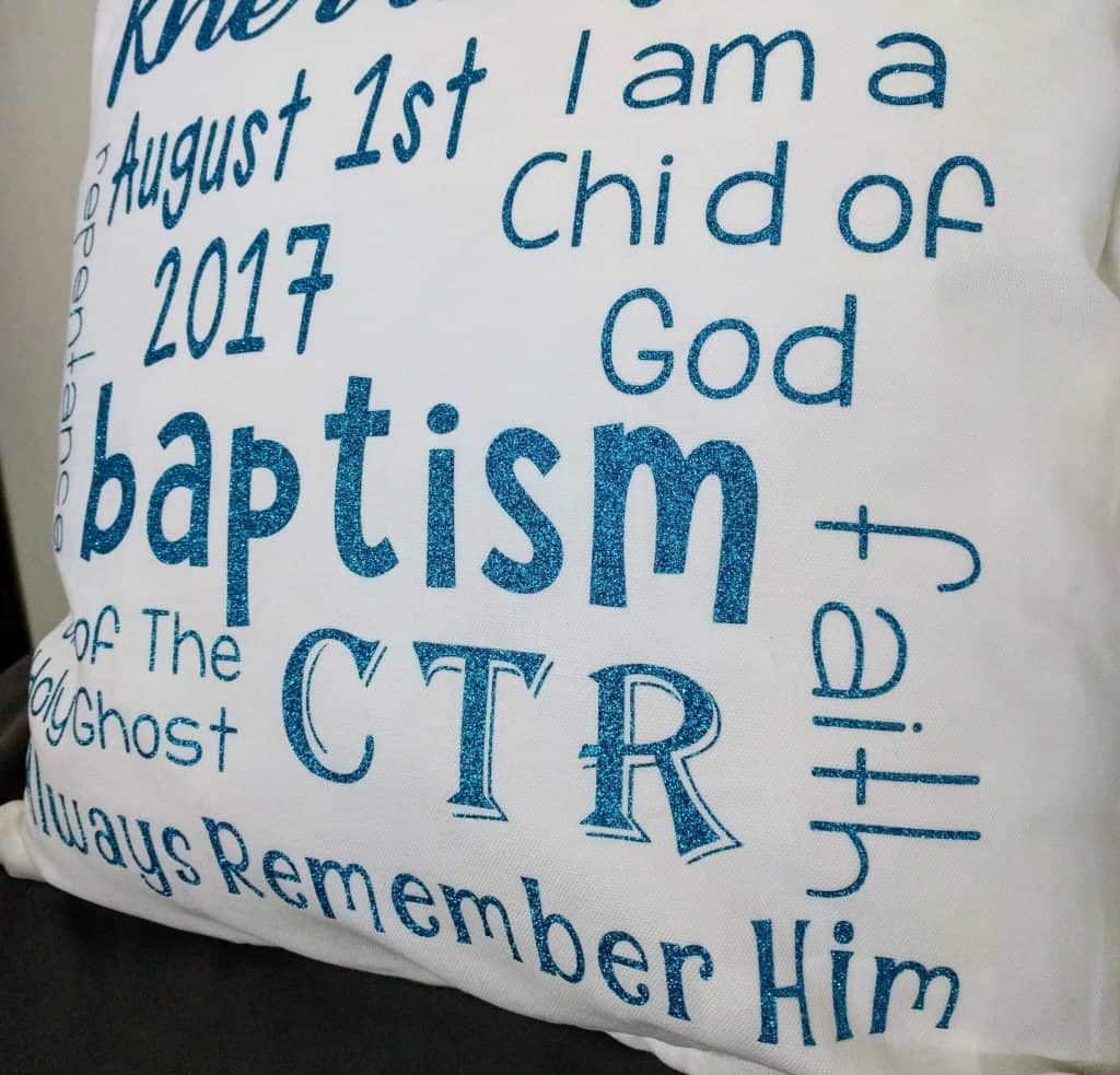 Have an 8 year old getting baptized soon? These pillows make great gifts!