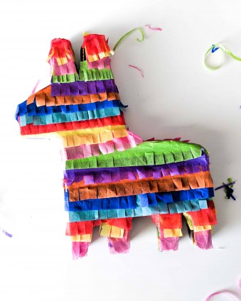 Make Mini Pinatas out of cereal boxes with your Cricut Maker in less than 30 minutes!