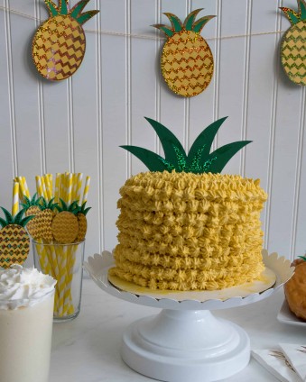 Creating a Pineapple Party with Sparkle is easy with the Cricut Maker #ad #Cricut #CricutMade