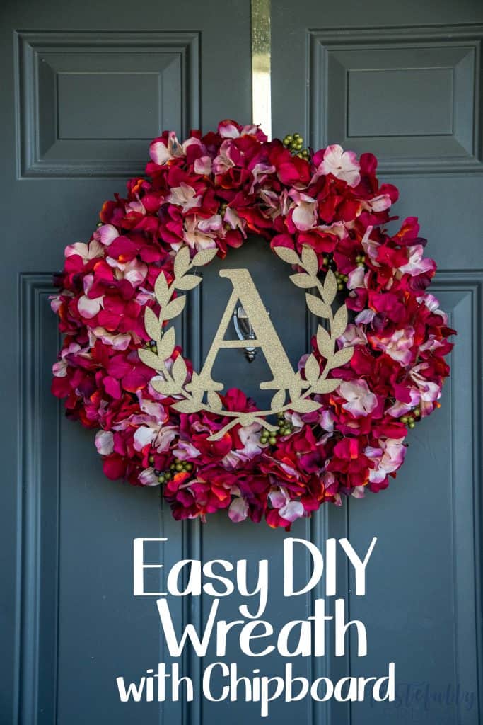 Make this wreath for less than $10 with the Cricut Maker!