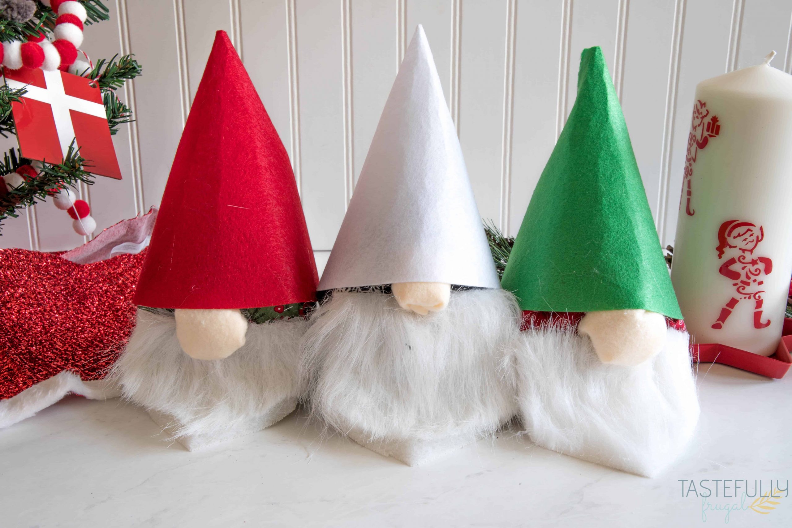 DIY Scandinavian Christmas Elves 