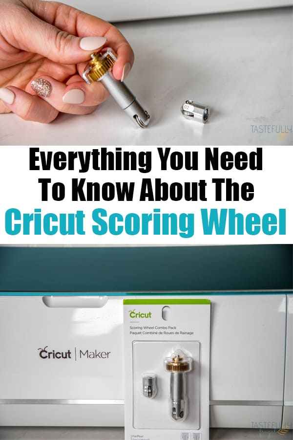 Everything you need to know about the Cricut Scoring Wheel and how it works! #ad # Cricut