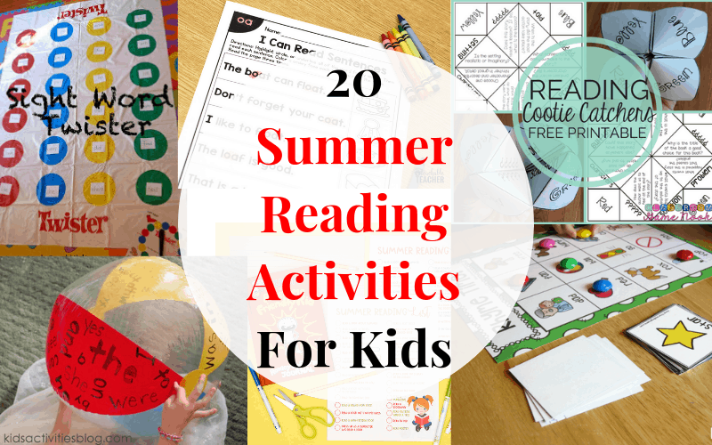 Keep your kids reading levels up this summer with these summer reading activities!