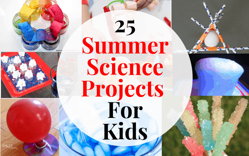 Your little scientist will be entertained all summer with these easy sceince experiments!