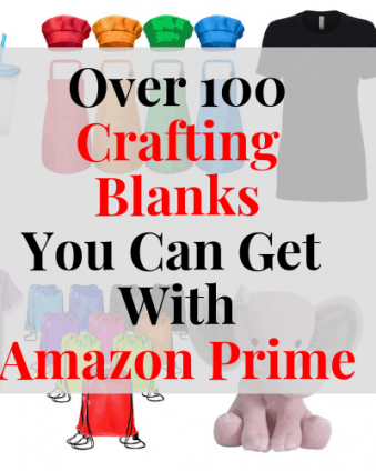 Get your craft blanks for your Cricut or Silhouette projects in 2 days or less with Amazon Prime!