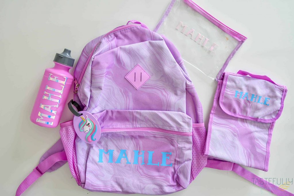 Personalize backpacks, lunchboxes, water bottles and more with you Cricut #ad #cricutcreated