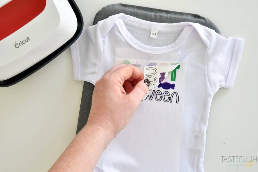Learn How To Use Cricut Infusible Ink Pens and Markers to Make Baby's First Halloween Onesie #ad