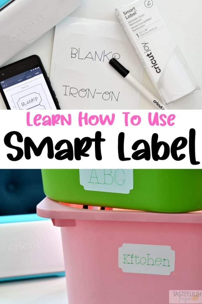 Learn how to use Cricut's writable vinyl, Smart Label. These are perfect for organzing your kitchen, craft room, kids room and more!